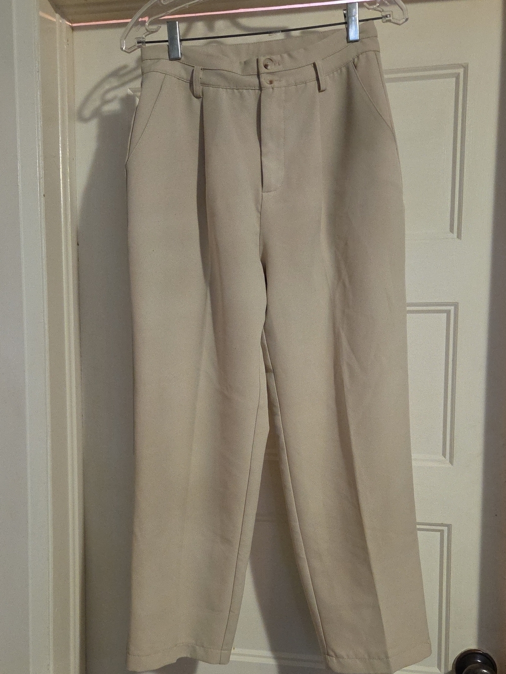 Womens Beige Dress Pants